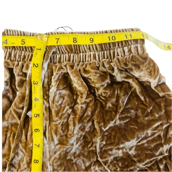 Reformation gold rush crushed velvet pants NEW - Picture 5 of 8